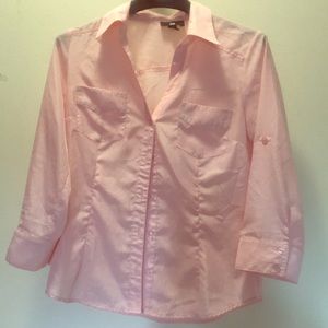 Pretty in Pink button down top